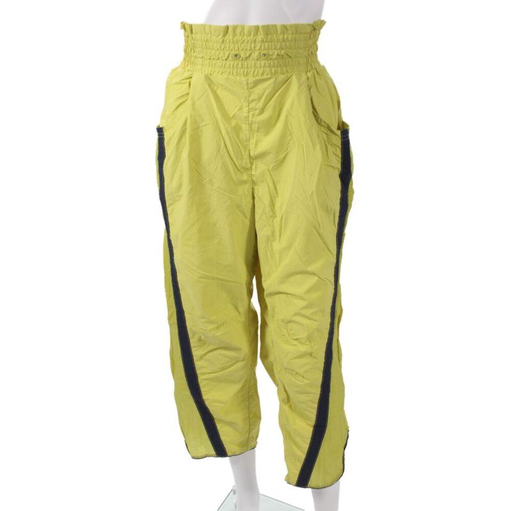 Intimately Free People Unisex Yellow Windbreaker Capri Pants 80s Size M